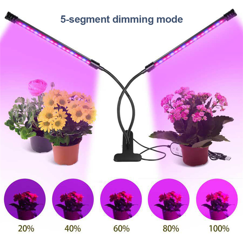 Three Lighting Modes Full Spectrum LED Grow Lights Clip Type Plant Grow Lamp Timed Loop Stepless Dimming Color Plant Growing Lamp LED005
Three Lighting Modes Full Spectrum LED Grow Lights Clip Type Plant Grow Lamp Timed Loop Stepless Dimming Color Plant Growing Lamp LED005