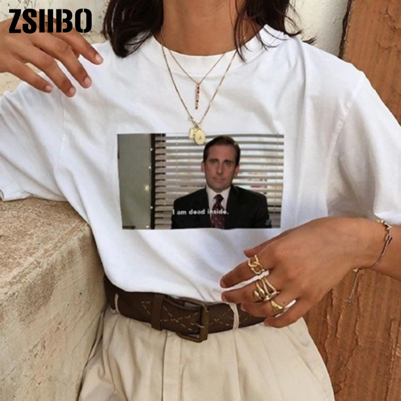 I Am Dead Inside Quotes Funny t-shirt The Office Michael Scott T-Shirt Unisex Tumblr Grunge Fashion White Tee dro shippping CA01
I Am Dead Inside Quotes Funny t-shirt The Office Michael Scott T-Shirt Unisex Tumblr Grunge Fashion White Tee dro shippping CA01