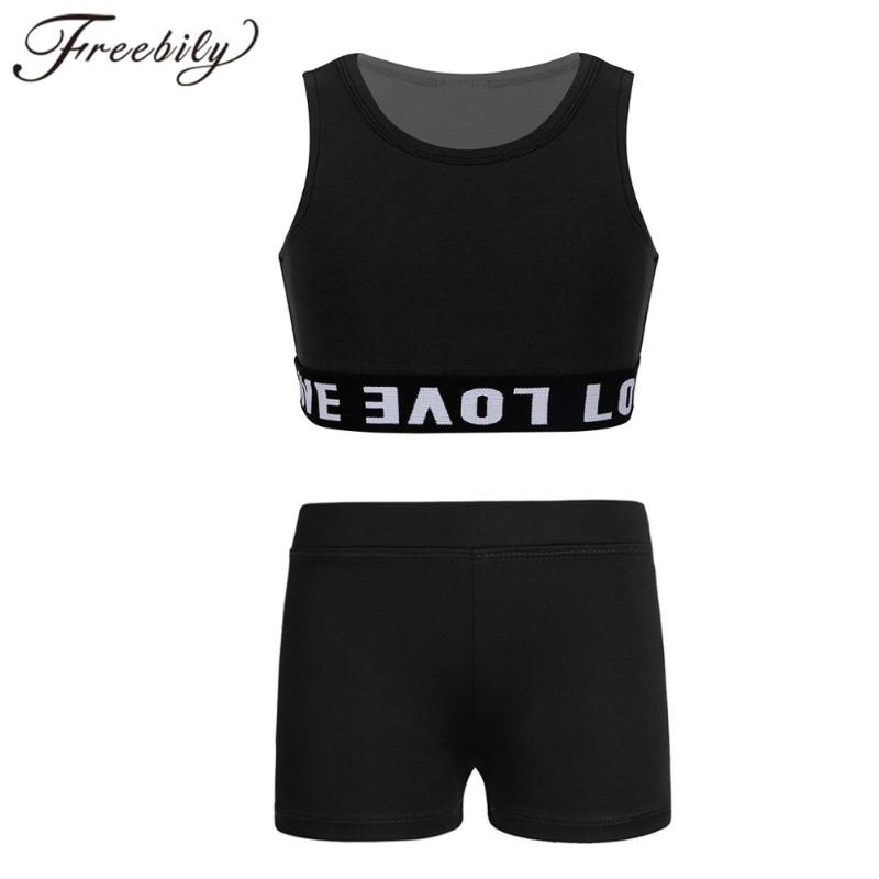 Kids Girls Sportswear Sleeveless Tanks Tops Crop Top with Boy-cut Low Rise Shorts Bottoms Jazz Street Dance Children Sports Suit, Black
Kids Girls Sportswear Sleeveless Tanks Tops Crop Top with Boy-cut Low Rise Shorts Bottoms Jazz Street Dance Children Sports Suit, Black