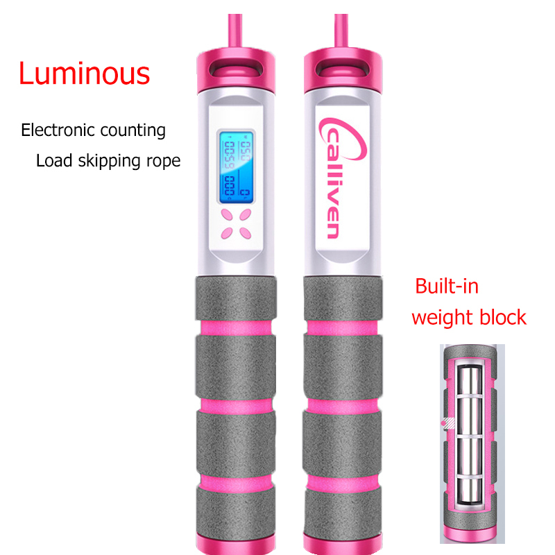 Crossfit Magnetic Control Electronic Counting Training Timing Jumping Skipping Weighted Speed Jump Rope Y200506