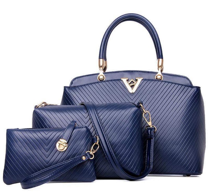 Women's shoulder bag European and American style design solid color V word three-piece composite bag casual ladies handbag wholesale
Women's shoulder bag European and American style design solid color V word three-piece composite bag casual ladies handbag wholesale