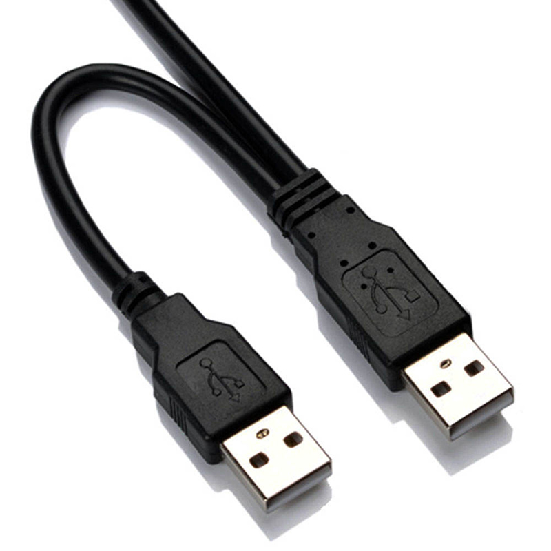 50CM Cables 2.0 SATA 7+15Pin Dual USB Adapters Transferring Cable For 2.5 or 3 inch HDD Laptop Hard Disk Drive