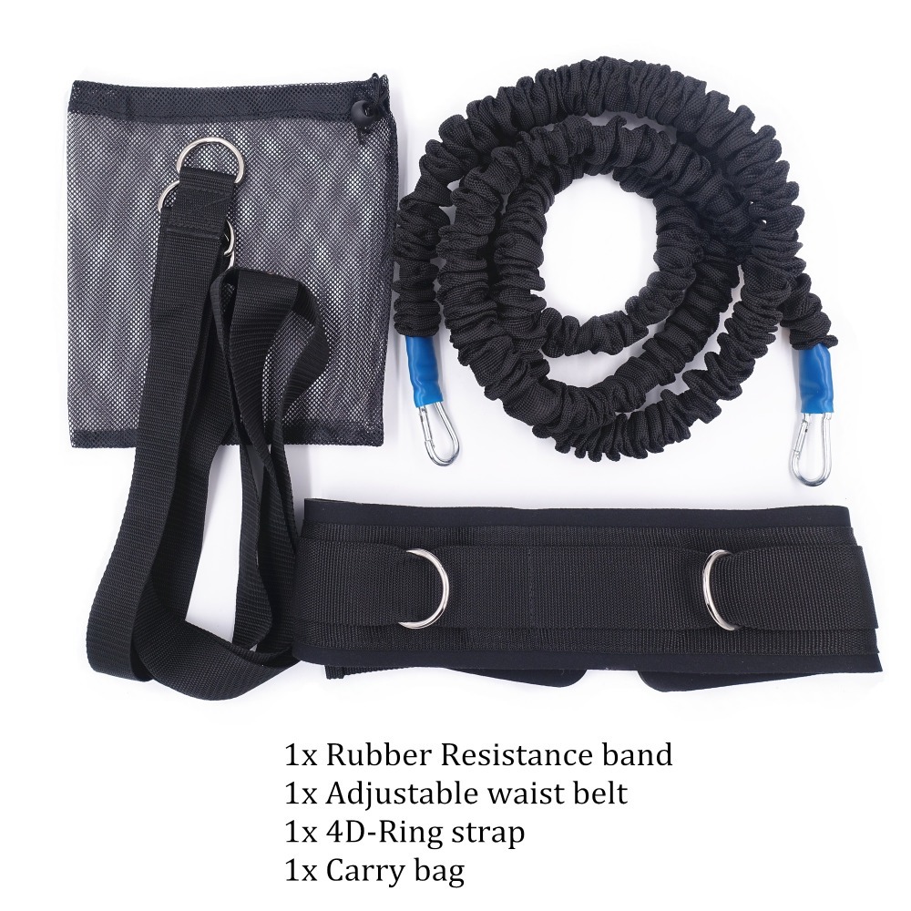 Resistance Bungee Band with Adjustable Neoprene Belt for Running Training Workout Speed Agility Strength Basketball and Football T191224