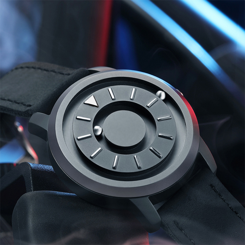 Magnetic ball Watch Unique Designer Quartz Innovate Concepts Luxury Waterproof Man Wrist Watch Best selling 2019 EOEO CJ191116, Black steel strap 
Magnetic ball Watch Unique Designer Quartz Innovate Concepts Luxury Waterproof Man Wrist Watch Best selling 2019 EOEO CJ191116, Black steel strap