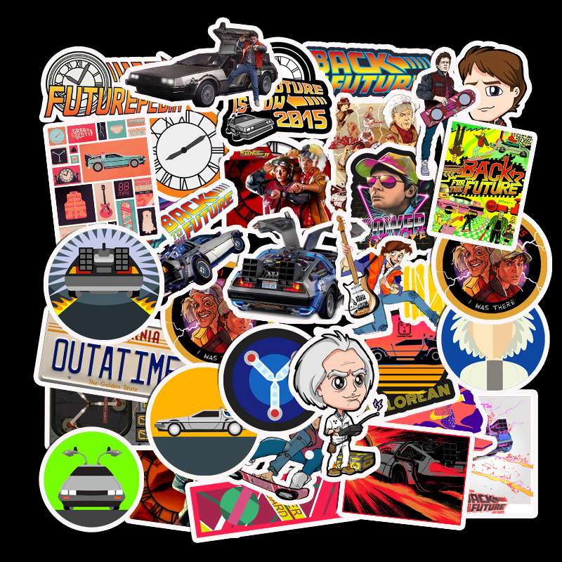50pcs/Set Classic Movie Landscape Characters Stickers For Luggage Laptop Art Painting DIY Poster Stickers Waterproof Skateboard Toys