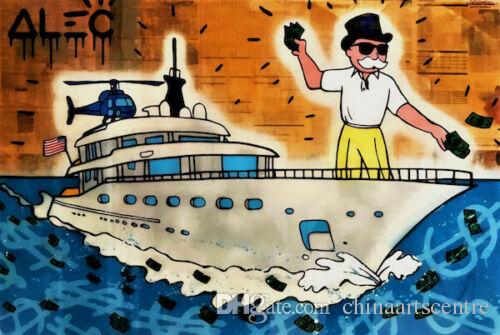 A. Alec Monopoly Handpainted & HD Print Abstract Graffiti Art Oil Painting Rich Man Yacht On Canvas Wall Art home Deco g56
A. Alec Monopoly Handpainted & HD Print Abstract Graffiti Art Oil Painting Rich Man Yacht On Canvas Wall Art home Deco g56