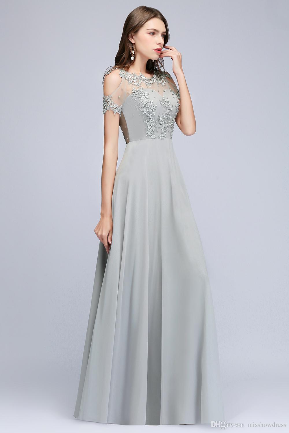 Babyonlinedress Luxury Lace Pearls Long Evening Dresses 2020 Sexy Tulle Beaded Party Prom Dresses Elegant Evening Prom Gowns CPS966
