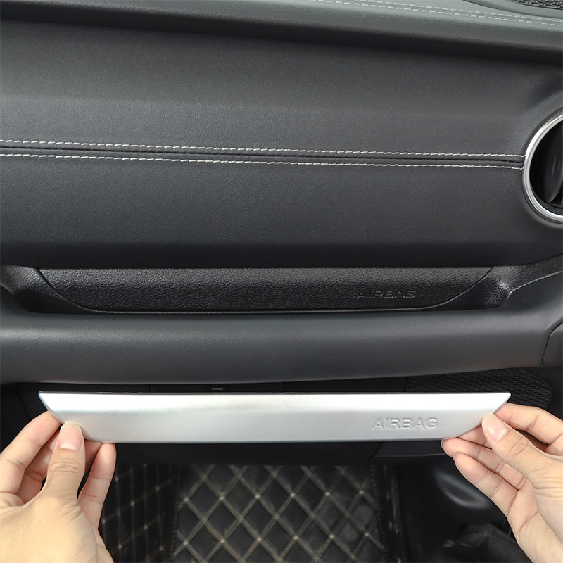 Co-pilot Handle Trim Strip Decoration Silver For Jeep Wrangler JL 2018 Factory Outlet High Quatlity Auto Internal Accessories