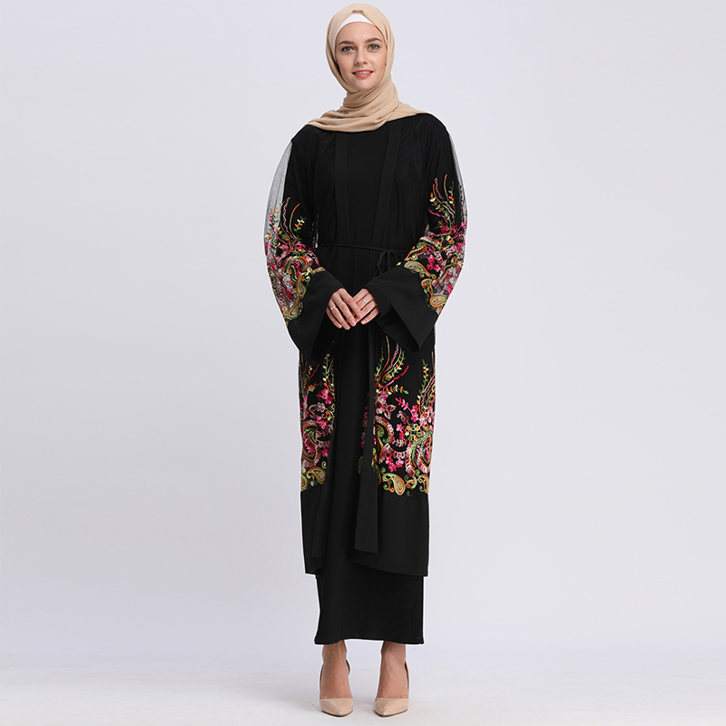 Abaya Dubai Islam Kaftan Floral Embroidery Mesh Cardigan Muslim Hijab Dress Turkish Caftan Abayas For Women Islamic Clothing
Abaya Dubai Islam Kaftan Floral Embroidery Mesh Cardigan Muslim Hijab Dress Turkish Caftan Abayas For Women Islamic Clothing