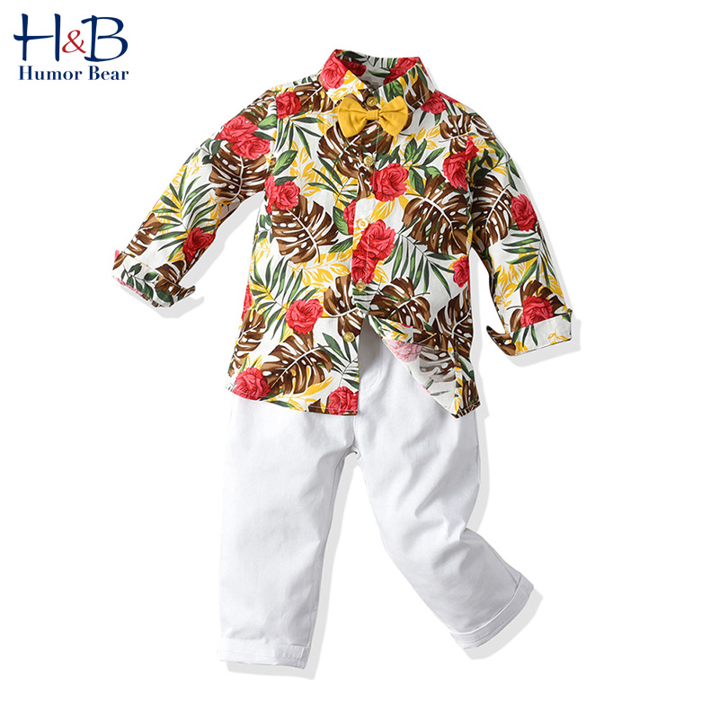 Humor Bear Boys Clothes Sets Spring & Autumn Kids Gentleman Flowers Leaves Long Sleeve Shirt + Trousers + Bow Children's Clothes, 1444 bottle green
Humor Bear Boys Clothes Sets Spring & Autumn Kids Gentleman Flowers Leaves Long Sleeve Shirt + Trousers + Bow Children's Clothes, 1444 bottle green