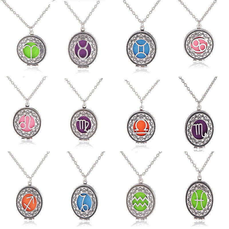 Twelve Constellation Aromatherapy Emission Pendant Box Pendant Necklace Healthy Perfume Christmas Ornaments Accessories
Twelve Constellation Aromatherapy Emission Pendant Box Pendant Necklace Healthy Perfume Christmas Ornaments Accessories