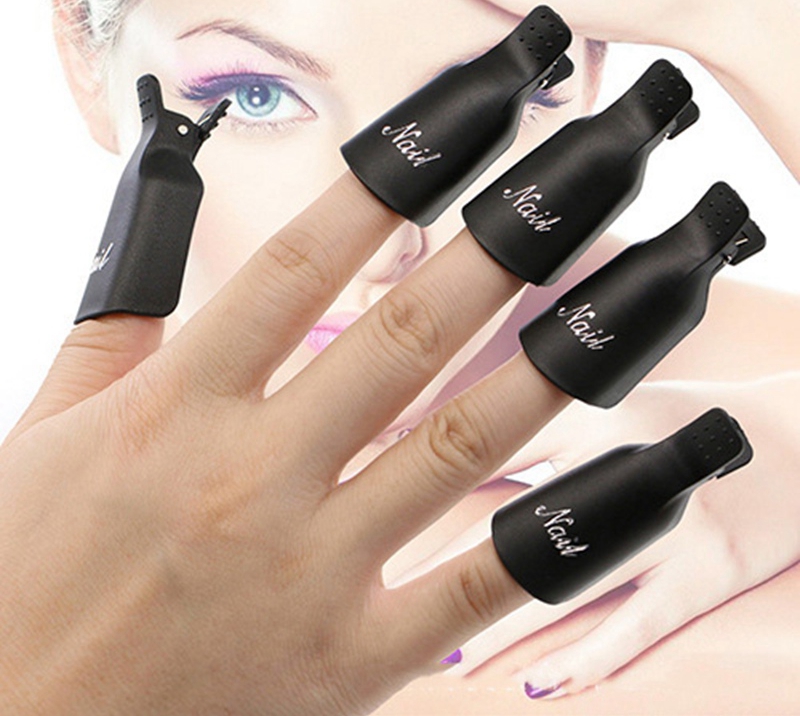 Nail Polish Remover Clip Soak Off Cap Set Plastic Clip Remover Wrap Manicure Tools Clip Quitaesmalte De Unas Nagellakverwijderaar Clip Nagellackentfer