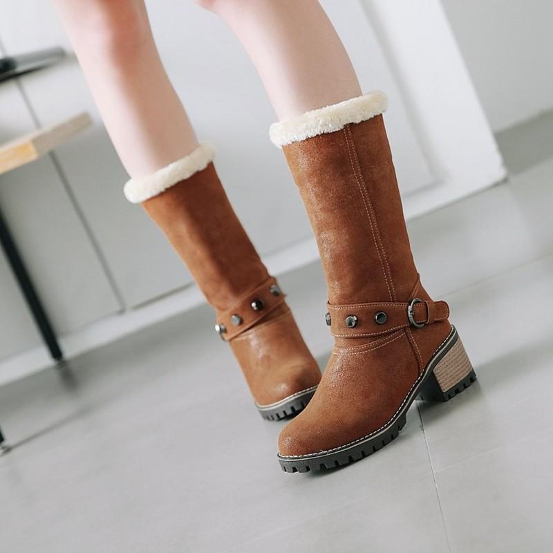 winter The New fashion Round head Thick heel Tall tube boots personality Plus cashmere Keep warm High heel Women boots, Black
winter The New fashion Round head Thick heel Tall tube boots personality Plus cashmere Keep warm High heel Women boots, Black