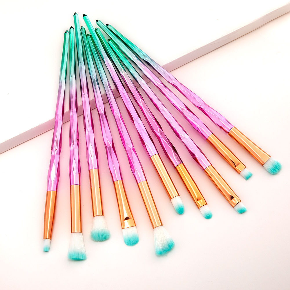 Professional 10pcs Makeup Brushes Set Diomand Handle Gradient color Eyeshadow Eyebrow Lip Cosmetic Eye Make Up Brushes Kit Tool
Professional 10pcs Makeup Brushes Set Diomand Handle Gradient color Eyeshadow Eyebrow Lip Cosmetic Eye Make Up Brushes Kit Tool
