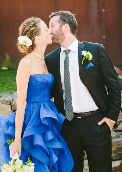 Cheap Royal Blue Wedding Dress Latest A Line Strapless Country Garden Church Formal Bride Bridal Gown Custom Made Plus Size