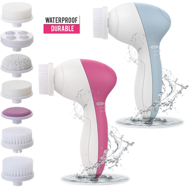 Face Cleansing Brush Electric Face Cleaner Wash 7 IN 1 Machine Spa Skin Care Massager Cleaning Facial Cleanser Tools