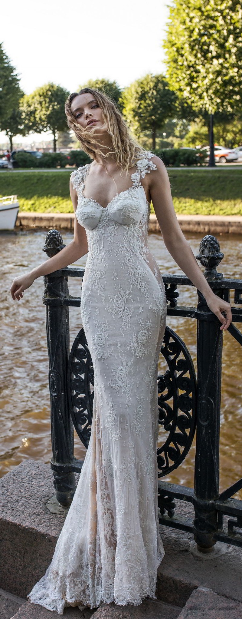 Lian Rokman 2019 Mermaid Wedding Dresses Sexy Sweetheart Strap Lace Appliqued vestidos Beads Fishtail Beach Bridal Gowns robe de mariée