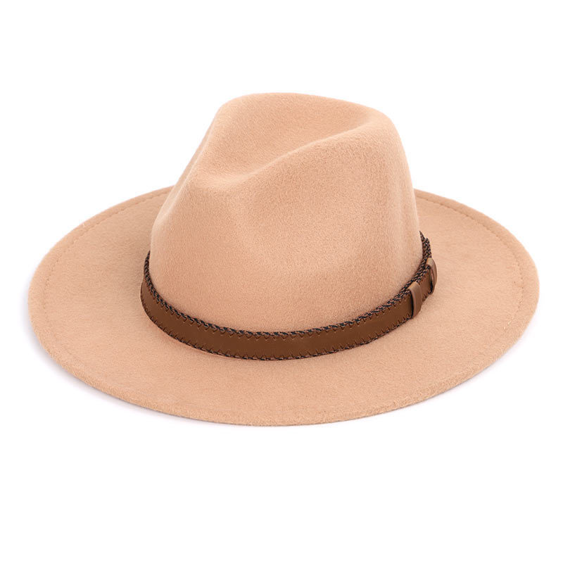 super wide brim fedora ,Wool Pork Pie Boater Flat Top Hat For Women's Men's Felt Wide Brim vintage hat Fedoras Gambler Hat D19011102