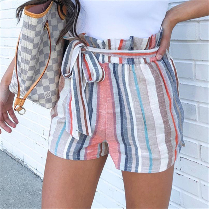 New 2020 Summer Fashion Striped Print Shorts Women Drawstring Pockets Short Pants High Waist Casual Loose Short Trousers Femme, 101169-pink
New 2020 Summer Fashion Striped Print Shorts Women Drawstring Pockets Short Pants High Waist Casual Loose Short Trousers Femme, 101169-pink