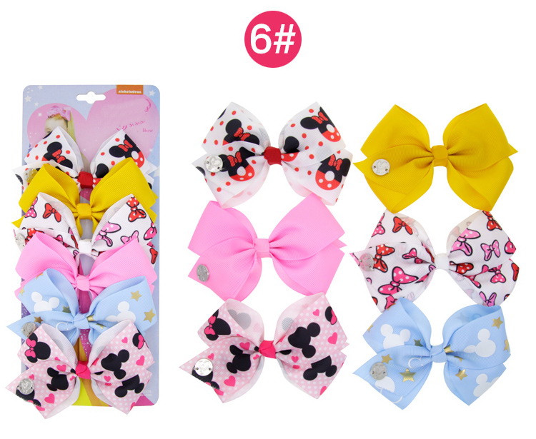 JoJo Clips Jojo Siwa Hair Bows Rainbow Unicorn Hair Bows with Alligator Clip Grosgrain Ribbin Handmade Hairgrips Hair Accessories HC141