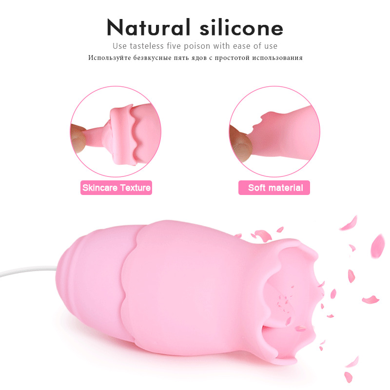 Tongue Vibrator USB Vibrating Egg Female Nipple Sucker G-spot Vagina Massage Oral Licking Clitoris Stimulator Sex Toys for Women Y200616