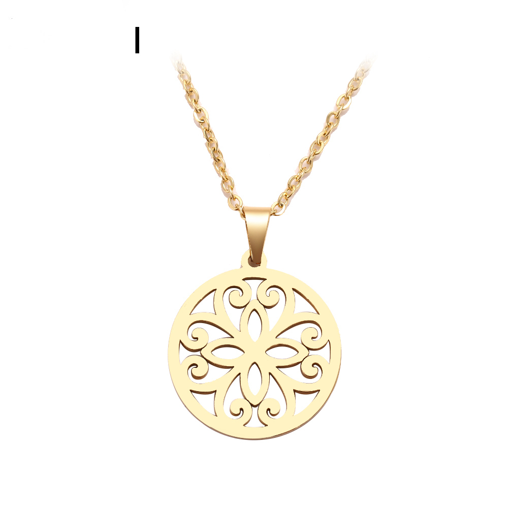 Free Shipping Stainless Steel Necklace For Women Man Exquisite Openwork Pattern Gold Silver Color Pendant Necklace Engagement Jewelry
Free Shipping Stainless Steel Necklace For Women Man Exquisite Openwork Pattern Gold Silver Color Pendant Necklace Engagement Jewelry