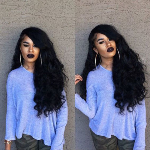 360 Lace Frontal Wig Loose Wave for Black Women Pre Plucked Glueless 150% Density 360 Lace Front Brazilian body wavy