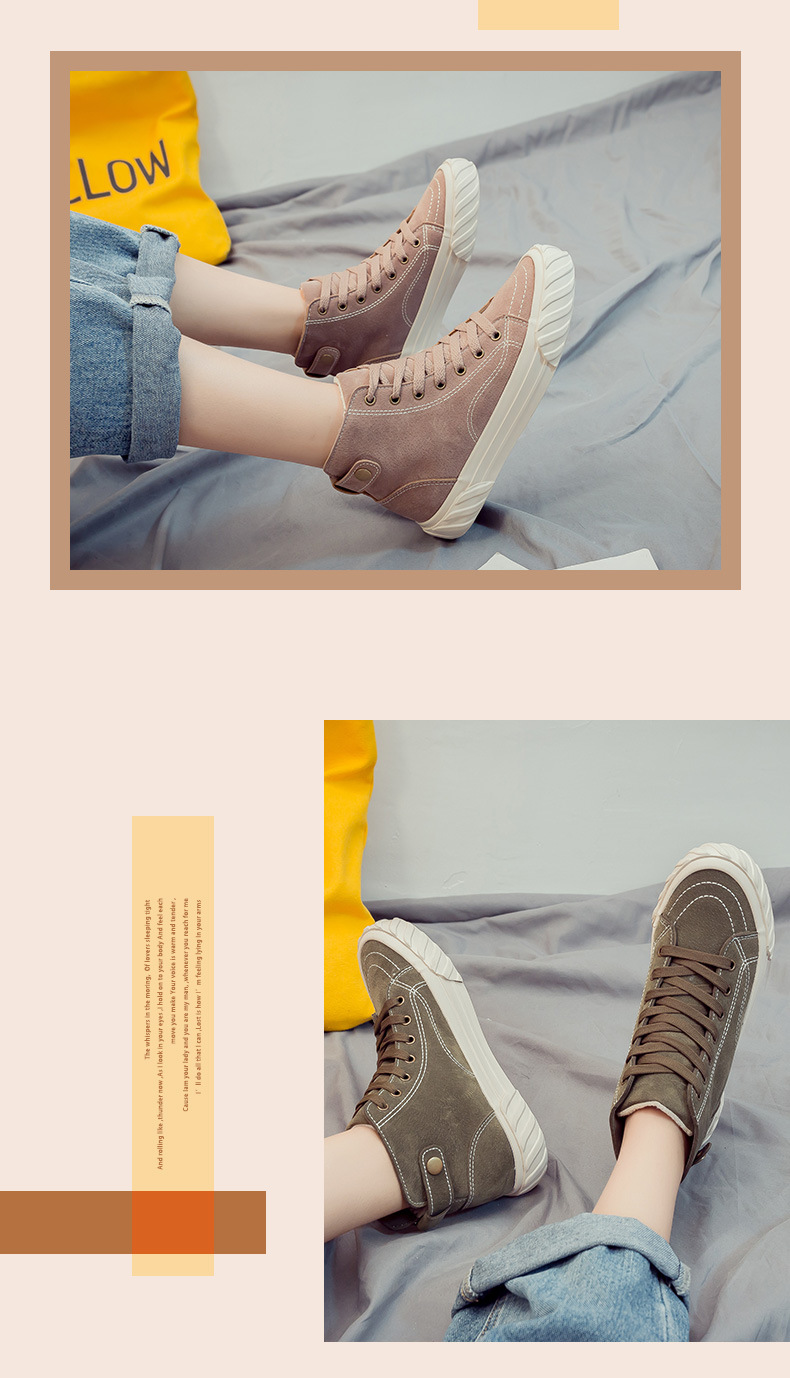 canvas shoes autumn and winter 2019 the new Korean version of winter students add velvet and thicker cotton shoes