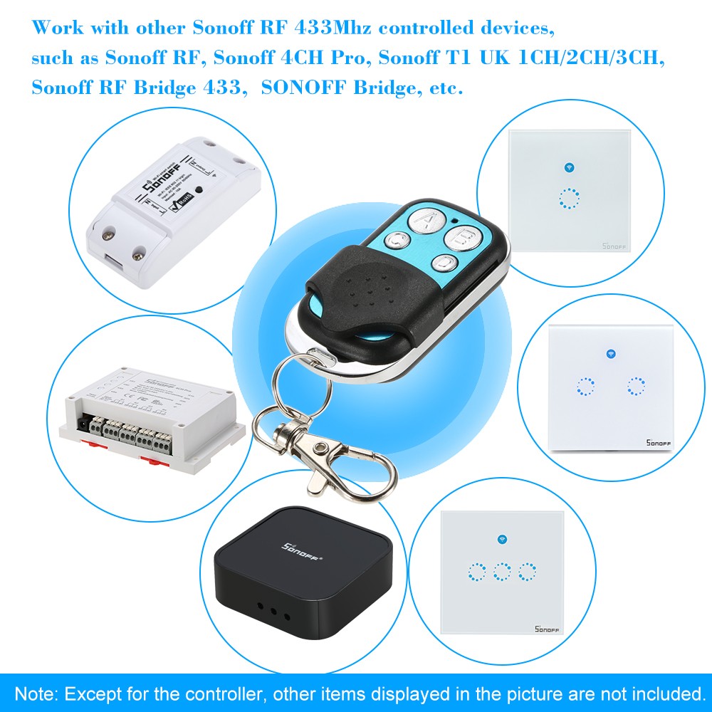 433MHz Universal Wireless Remote Control Switch Receiver RF 4 Button Duplicator Copy Code Cloning Key for Car Gate Garage Door - view 5