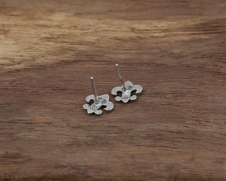 925 sterling silver vintage American jewelry antique silver brand hand-made designer crosses stud earrings men & women hot sale