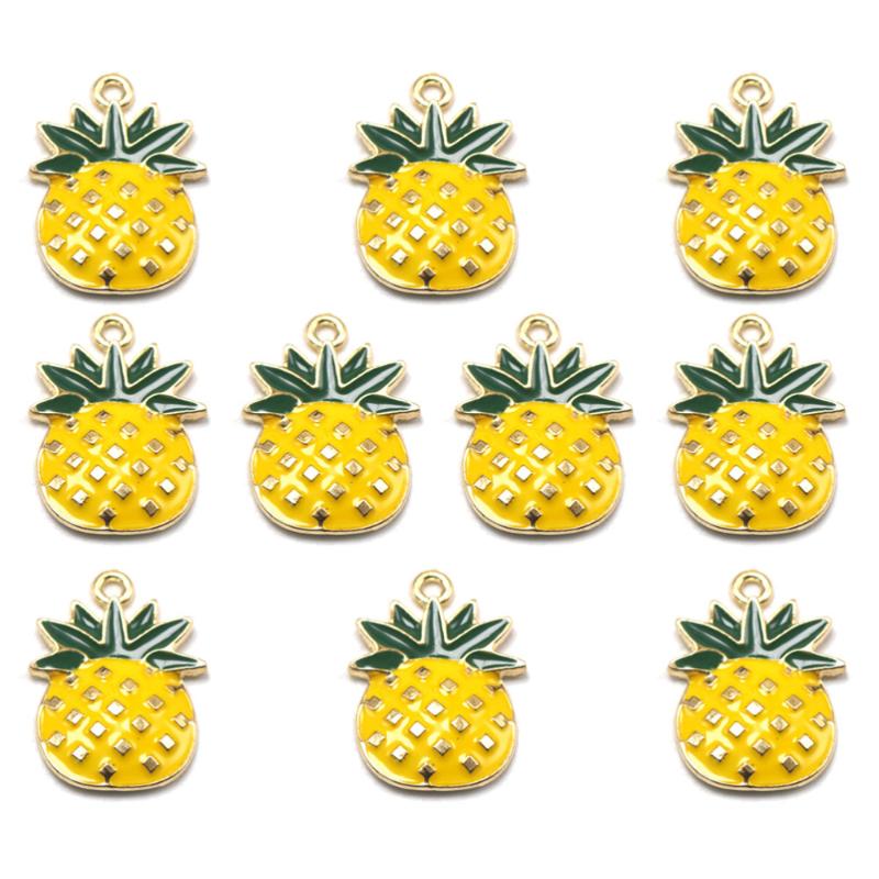 Charms 10PCS Alloy Pineapple Pendants DIY Accessory Jewelry Making Supplies For Bracelet Earrings (Colorful)
Charms 10PCS Alloy Pineapple Pendants DIY Accessory Jewelry Making Supplies For Bracelet Earrings (Colorful)