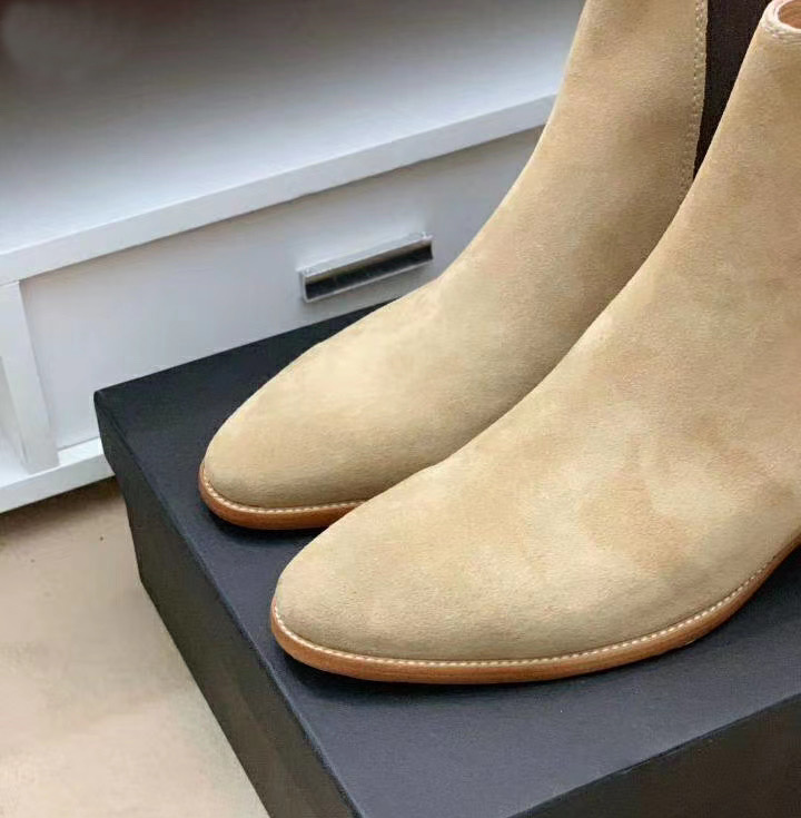 Hot Sale-2020 Classic Wyatt Ankle Boots Western Style Black Leather Motorcylcle Boots Men Gentlemen Shoes Fall Winter