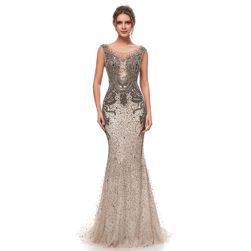 2019 NEW Great Gatsby Vintage Mocha Luxury Beaded Mermaid Evening Dresses Wear yousef aljasmi Sheer Neck Cap Sleeve arabic Prom Formal Gowns, Same as image
2019 NEW Great Gatsby Vintage Mocha Luxury Beaded Mermaid Evening Dresses Wear yousef aljasmi Sheer Neck Cap Sleeve arabic Prom Formal Gowns, Same as image
