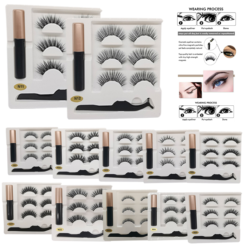 3 Pairs Magnetic Eyelashes Set Women Natural Soft Long Reusable Magnetic Liquid Eyeliner&Magnetic Makeup Set
3 Pairs Magnetic Eyelashes Set Women Natural Soft Long Reusable Magnetic Liquid Eyeliner&Magnetic Makeup Set