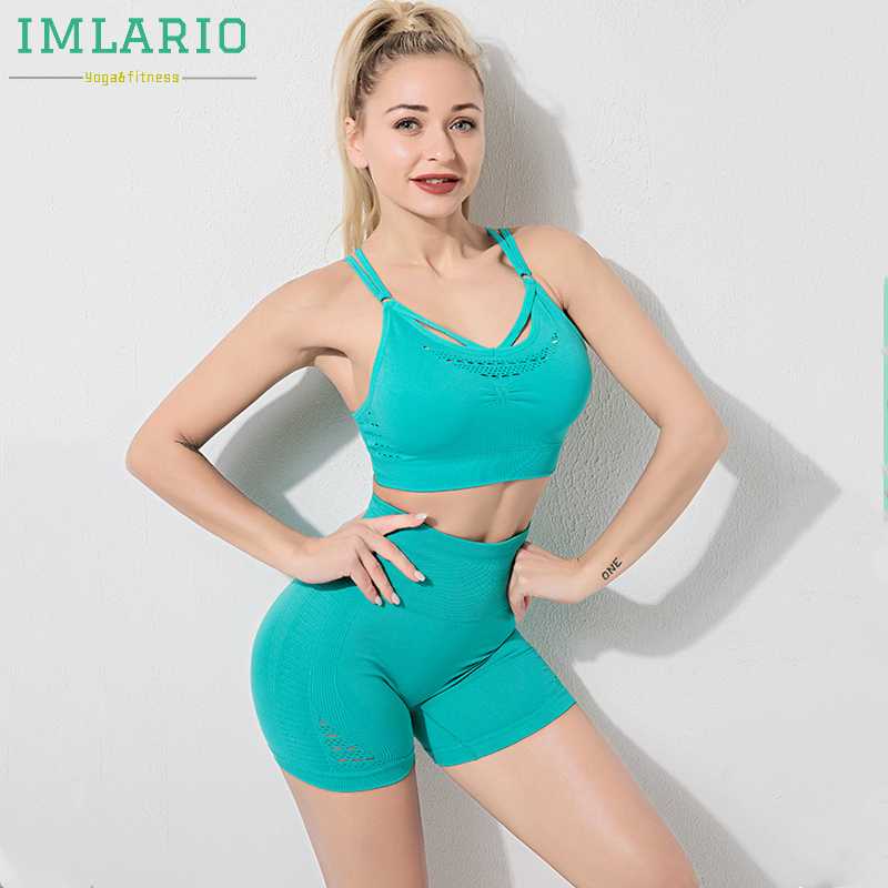 IMLARIO Energy Workout Set 2 Piece High Waist Gym Training Shorts Seamless Sports Yoga Bra Crop Stretchy Athletic Tight Outfit, Black
IMLARIO Energy Workout Set 2 Piece High Waist Gym Training Shorts Seamless Sports Yoga Bra Crop Stretchy Athletic Tight Outfit, Black
