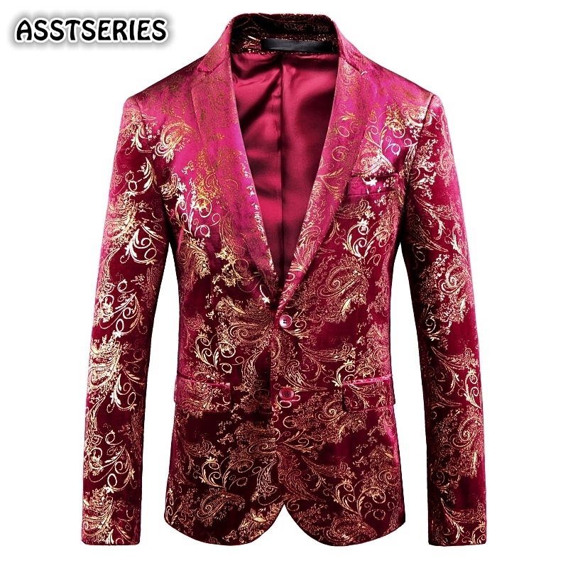 Asstser Blazer Men Luxury Fashion Gold Blocking Printed Blazer Men Suit Casual Jacket Oversize 4XL 5XL Slim Fit Mens Blazers, Red
Asstser Blazer Men Luxury Fashion Gold Blocking Printed Blazer Men Suit Casual Jacket Oversize 4XL 5XL Slim Fit Mens Blazers, Red