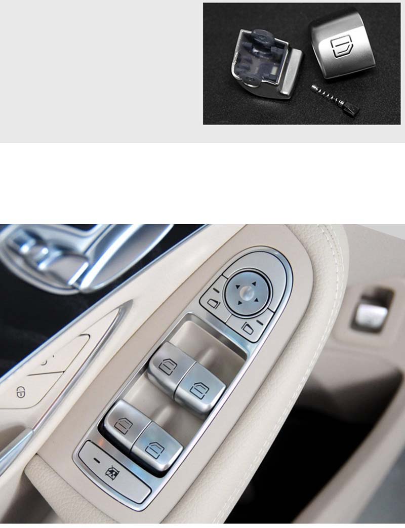 Car Window Switch Button Suitable for the New Mercedes Benz C-Class W205 Glass Lift Switch Button GLC W253 Windows Adjustment Button