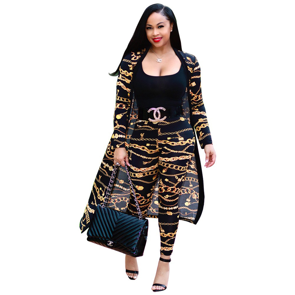 Women 2 Piece Pants Club Outfits Long Sleeve Floral Open Front Cardigan and Pants Set Loose Blouse Coat Long Pants Two Piece