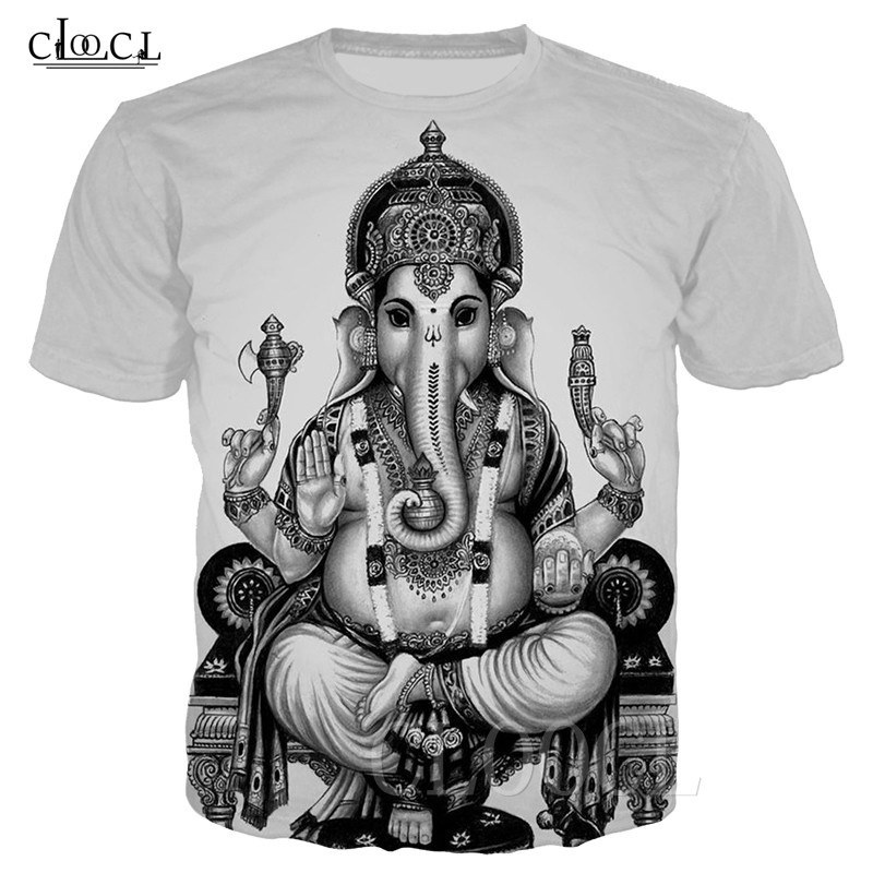 2020 Fashion Hinduism God Ganesha T-shirts Women Men 3D Print Short Sleeve Clothing Casual Couple Streetwear Tops Drop Shipping, T shirt 1
2020 Fashion Hinduism God Ganesha T-shirts Women Men 3D Print Short Sleeve Clothing Casual Couple Streetwear Tops Drop Shipping, T shirt 1