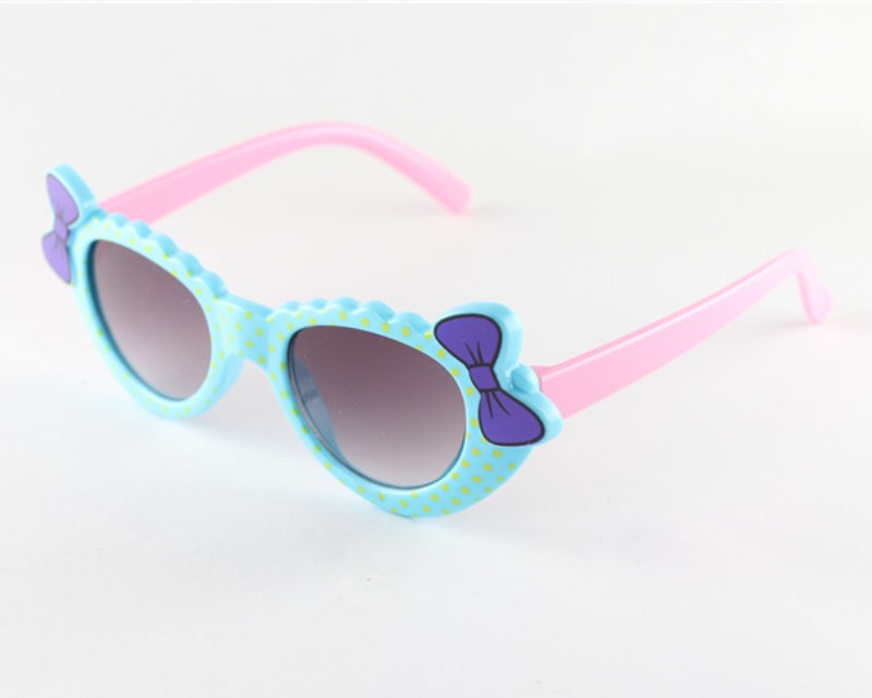 Cute Kids Sunglasses Lovely Knot Bow Cat Eye Frame Sun Glasses Children Eyeglasses UV400 Wholesale Z260305