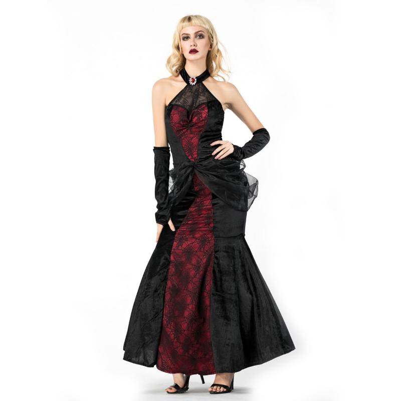 Vampire Queen Cosplay Adult Queen Of The Vampires costume For Halloween Fancy Party Dress Women Gothic Performance Uniform, 8851
Vampire Queen Cosplay Adult Queen Of The Vampires costume For Halloween Fancy Party Dress Women Gothic Performance Uniform, 8851