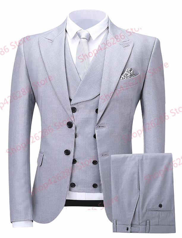 Men's Slim Fit Suit Real Picture 3 Piece Jacket Vest Pants Handsome Groom Wedding Blazer Sets Formal Party Tuxedo Costume Homme, Black
Men's Slim Fit Suit Real Picture 3 Piece Jacket Vest Pants Handsome Groom Wedding Blazer Sets Formal Party Tuxedo Costume Homme, Black