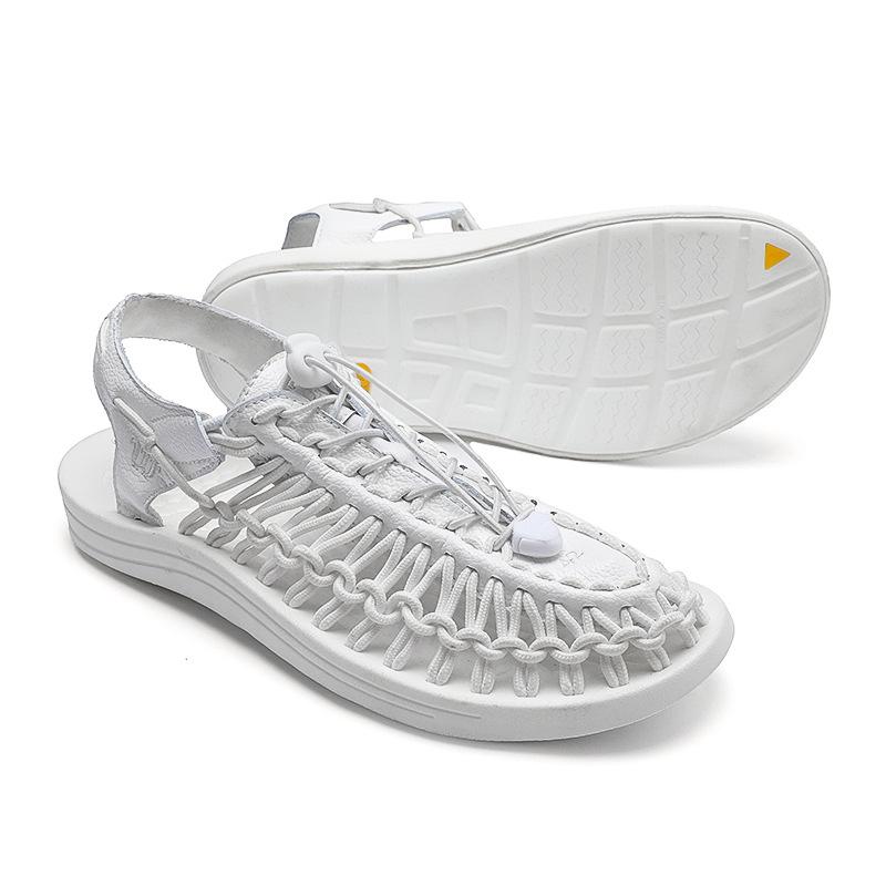 Hot Sale-Mens hand made sandal man casual breathing shoes braid shoes for man zy221