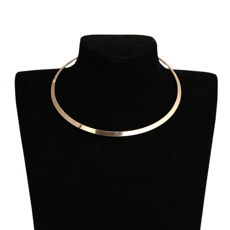 Smooth Metal Collar Necklaces for Women Round Geometric Gold Silver Statement Punk Choker Necklaces Collier Femme 2019 Wholesale
Smooth Metal Collar Necklaces for Women Round Geometric Gold Silver Statement Punk Choker Necklaces Collier Femme 2019 Wholesale