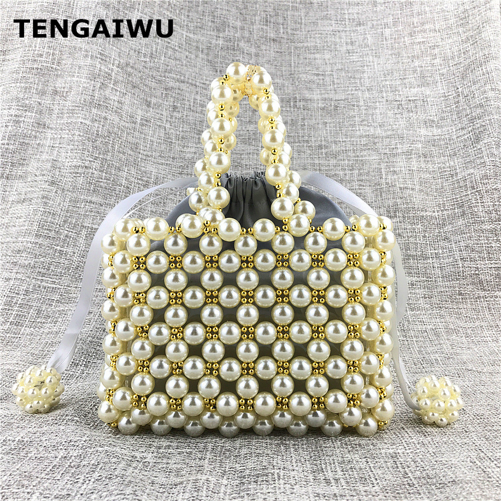 Pearl Clutch Bags Women Purse Diamond White Evening Bags For Party Wedding With String Beads Feminina, As pic
Pearl Clutch Bags Women Purse Diamond White Evening Bags For Party Wedding With String Beads Feminina, As pic