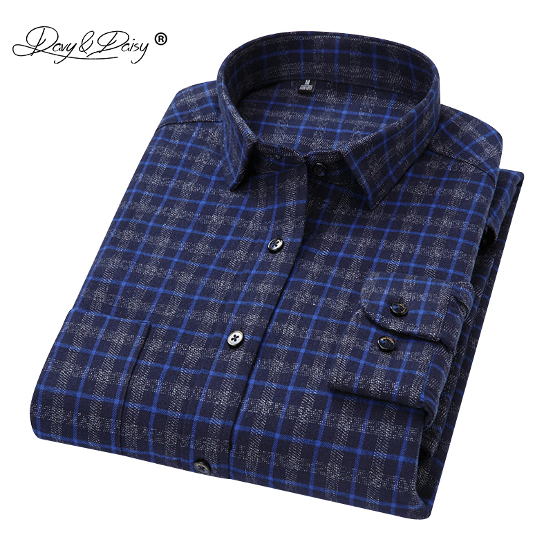 DAVYDAISY 2019 New Arrival Autumn Winter High Quality Men Shirts Long Sleeve 100% Cotton Classical Man Plaid Causal Shirt DS265, Bl898
DAVYDAISY 2019 New Arrival Autumn Winter High Quality Men Shirts Long Sleeve 100% Cotton Classical Man Plaid Causal Shirt DS265, Bl898