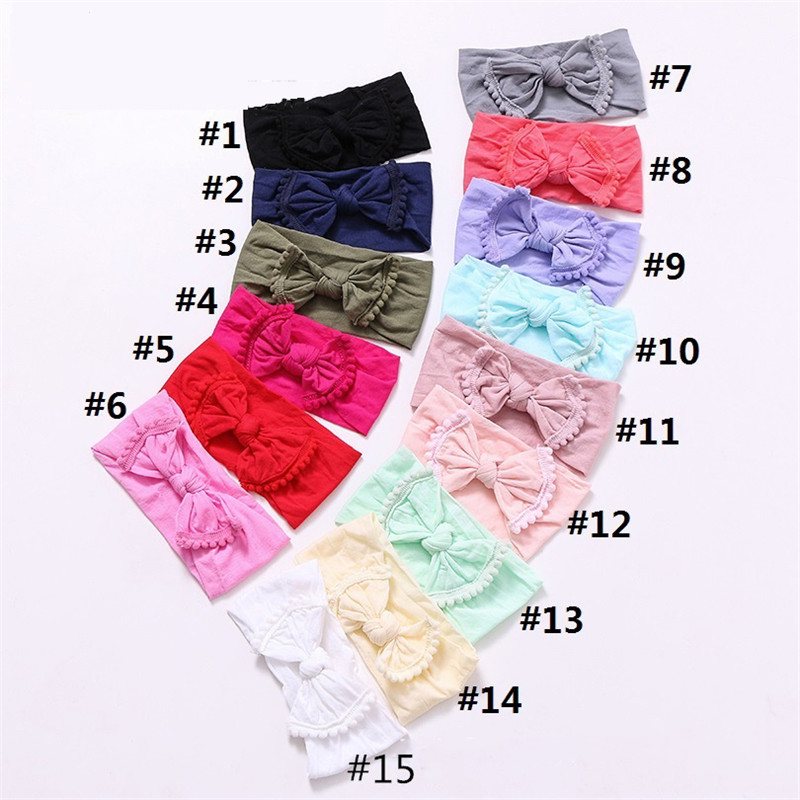 12Pcs/lot New Fashion Wide Nylon Headbands Pompom Trim Nylon Bow Head Wraps Knot Head Turban Hair Accessories For Girls, Nsfb-9552
12Pcs/lot New Fashion Wide Nylon Headbands Pompom Trim Nylon Bow Head Wraps Knot Head Turban Hair Accessories For Girls, Nsfb-9552