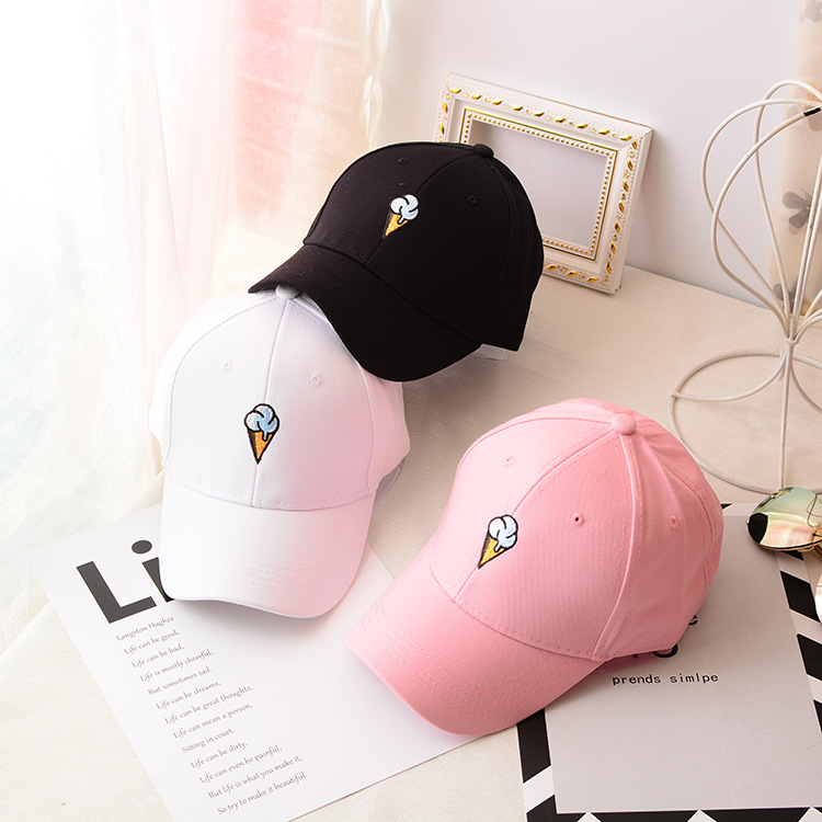 Summer Hat Women Peaked Hat HipHop Ice Cream Embroidery Snapback Caps Female Baseball Cap adjustable Pink White Black Gorras #63
Summer Hat Women Peaked Hat HipHop Ice Cream Embroidery Snapback Caps Female Baseball Cap adjustable Pink White Black Gorras #63