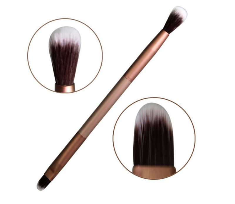 Eyelashes Brush Elegant Bleached mental Eye shadow brush Professional Styling Tools Double head makeup brush