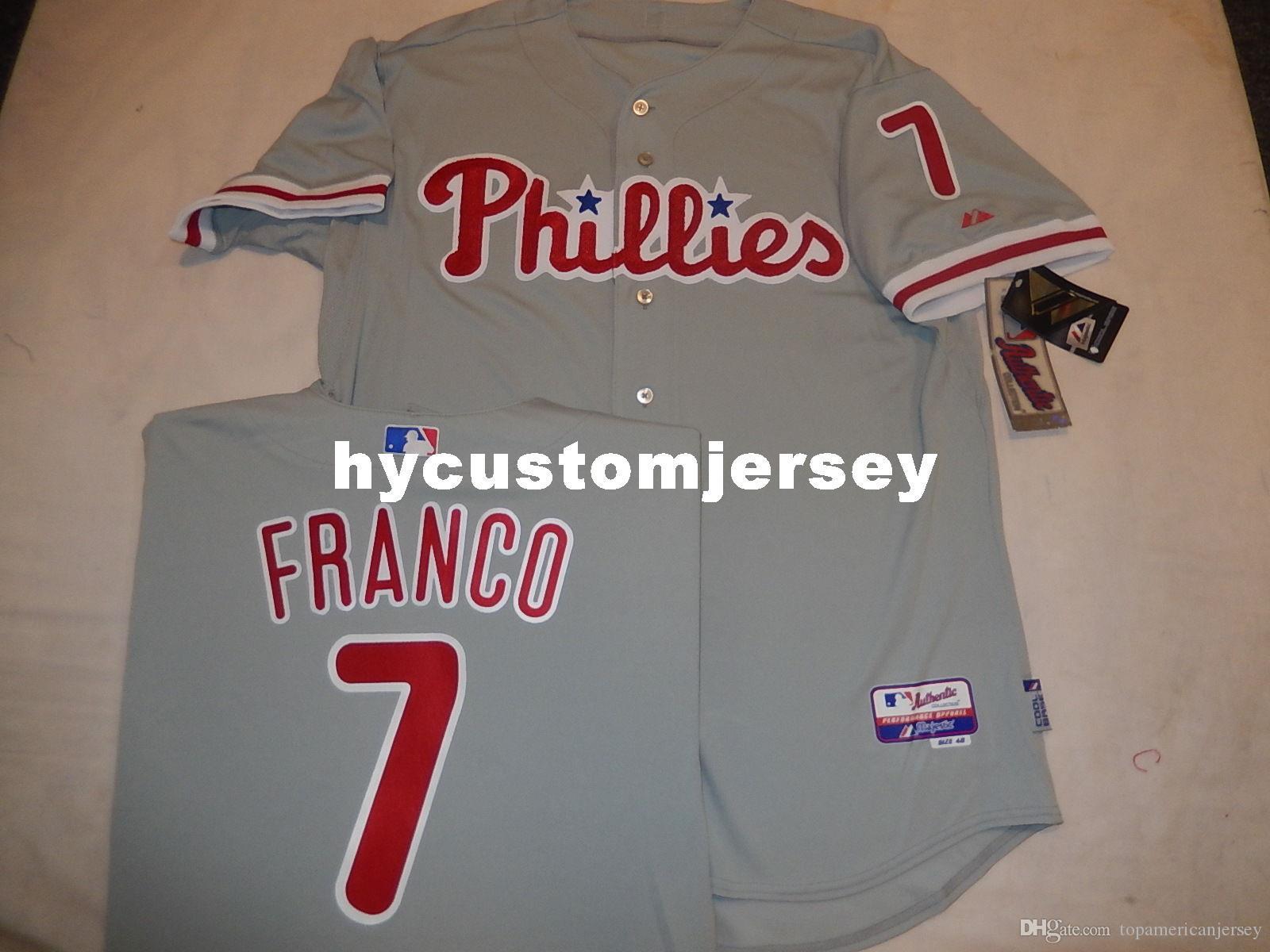 Cheap custom Majestic Philadelphia #7 MAIKEL FRANCO Top Game Jersey GRAY New Mens stitched jerseys Big And Tall SIZE XS-6XL For sale, Black;blue
Cheap custom Majestic Philadelphia #7 MAIKEL FRANCO Top Game Jersey GRAY New Mens stitched jerseys Big And Tall SIZE XS-6XL For sale, Black;blue
